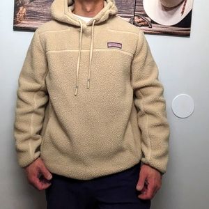 Men Vineyard Sherpa Hoodie Pullover L